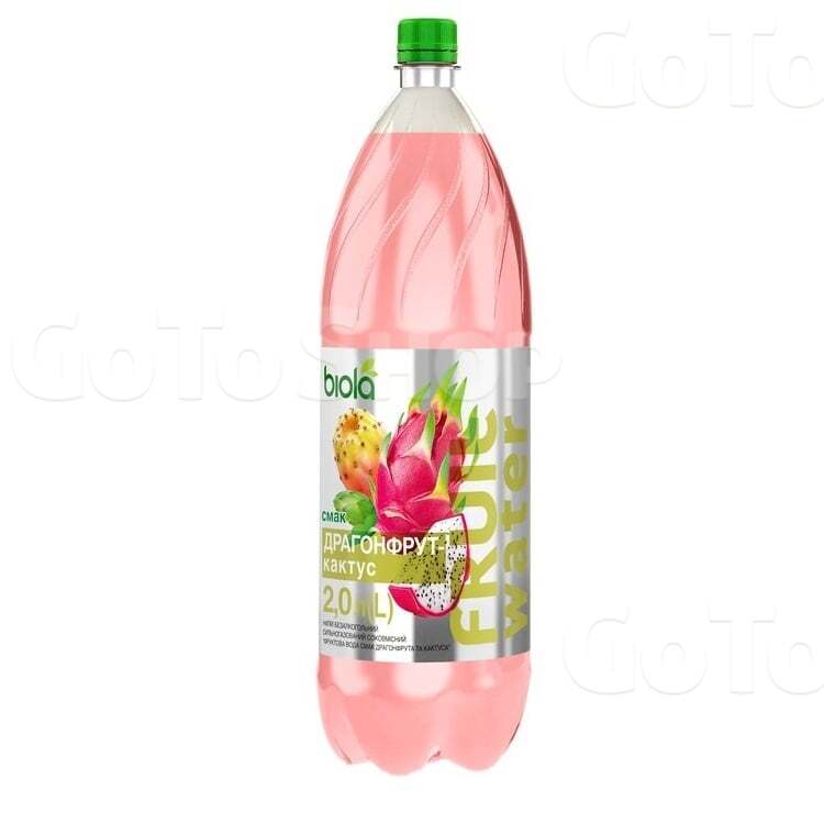 Напій 2,0 л Біола Fruit Water драгонфрут та кактус ПЕТ 