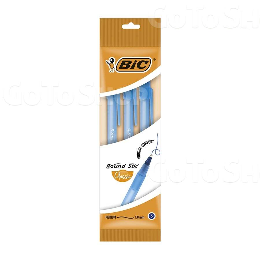 Набір ручок кулькових 3 шт BIC Round stic  