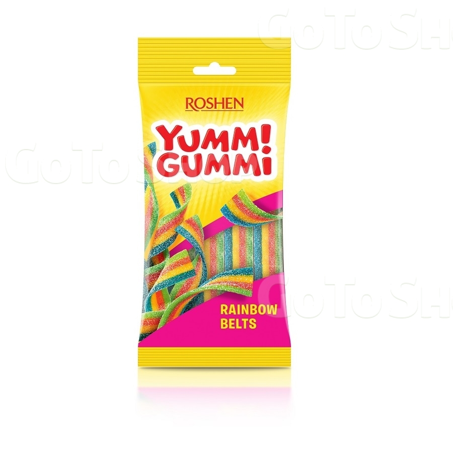 Цукерки 70 г Рошен Yummi Gummi Sour Belts желейні  