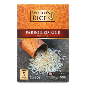 Рис World's rice парбоілд, 5*80г