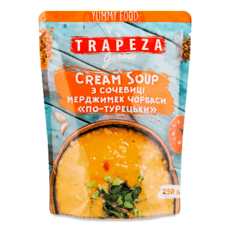 Суп-пюре Trapeza «Мерджимек чорбаси» з сочевицею, 250г