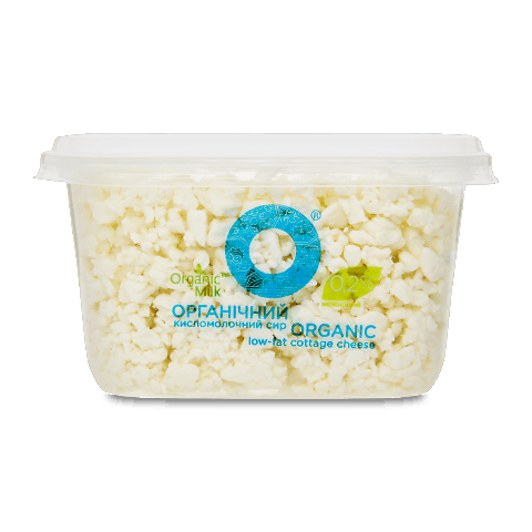 Сир кисломолочний Organic Milk 0,2% органічний нежирний, 300г