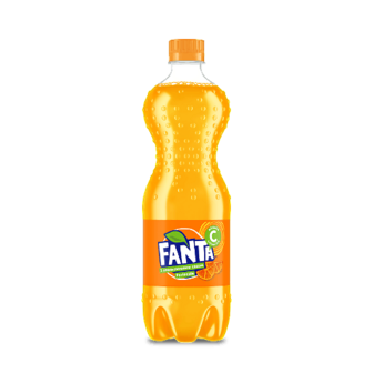 Напій Fanta з апельсиновим соком сильногазований, 750мл