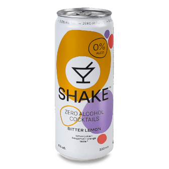 Напій соковмісний Shake Bitter lemon сильногазований з/б, 330мл