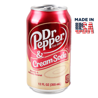 Напій Dr.Pepper Cream Soda газований з/б, 0,355л