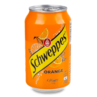 Напій Schweppes Orange з/б, 0,33л