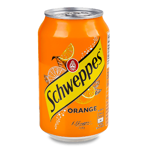 Напій Schweppes Orange з/б, 0,33л