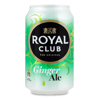 Напій Royal Club «Імбирний ель» безалкогольний газований, 0,33л