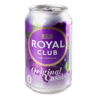 Напій Royal Club «Чорна смородина» безалкогольний газований, 0,33л