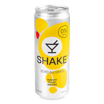 Напій Shake Indian Tonic Water безалкогольний сильногазований з/б, 330мл