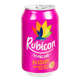 Напій Rubicon Passion Fruit сильногазований з/б, 0,33л
