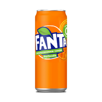 Напій Fanta Orange з/б, 0,33л