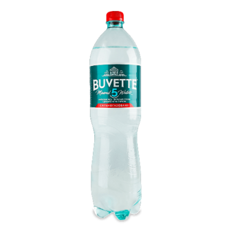 Вода мінеральна Buvette №5 лікувально-столова сильногазована, 1,5л