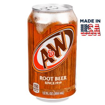 Напій A&W Root Beer газований з/б, 0,355л