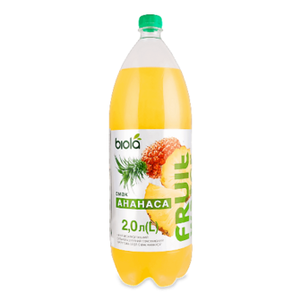 Напій соковмісний «Біола» фруктова вода зі смаком ананаса, 2л