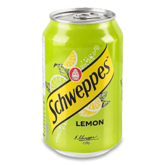 Напій Schweppes Лимон безалкогольний газований з/б, 0,33л