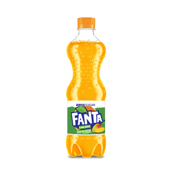 Напій соковмісний Fanta Zero Sugar Манго сильногазований, 500мл