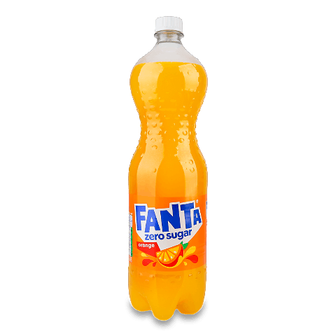 Напій соковмісний Fanta Orange Zero Sugar сильногазований, 1,25л
