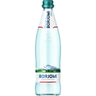 Вода мінеральна Borjomi сильногазована, скло, 0,5л