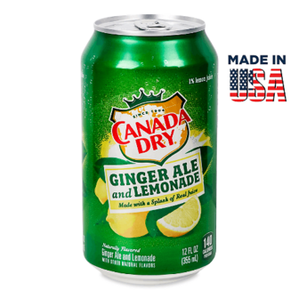 Напій Canada Dry Ginger Ale and Lemonade газований з/б, 0,355л