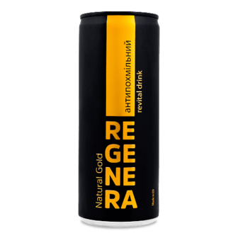 Напій Regenera Natural Gold антипохмільний газ з/б, 250мл