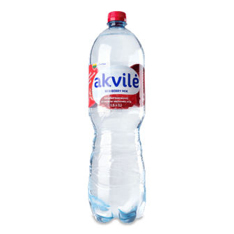 Вода мінеральна Akvile зі смаком червоних ягід слабогазована, 1,5л