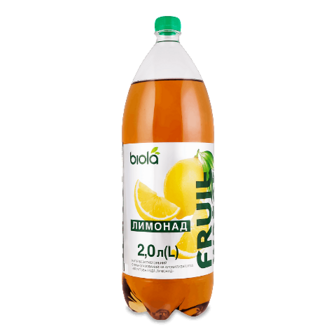 Напій Biola «Фруктова вода» «Лимонад» сильногазована, 2л