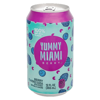 Напій Yummy Miami Berry газований з/б, 0,355л