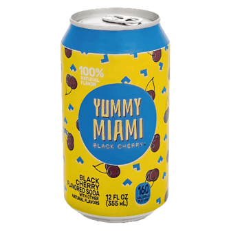 Напій Yummy Miami Black Cherry газований з/б, 0,355л