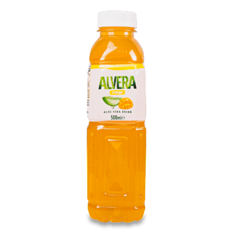 Напій Alvera манго зі шматочками алоє 6%, 0,5л