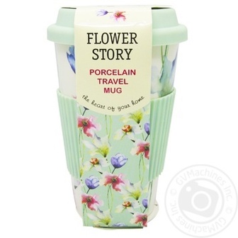 Чашка Flower story з кришкою 440мл