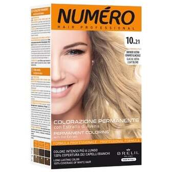 Фарба для волосся Numero 10.21 Крижаний ультрасвітлий блонд