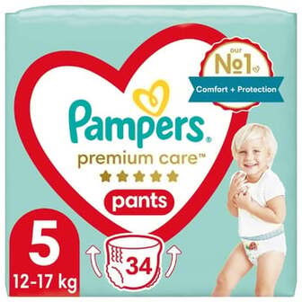 Підгузки-трусики Pampers Premium Care Pants розмір 5 Junior 12-17кг 34шт
