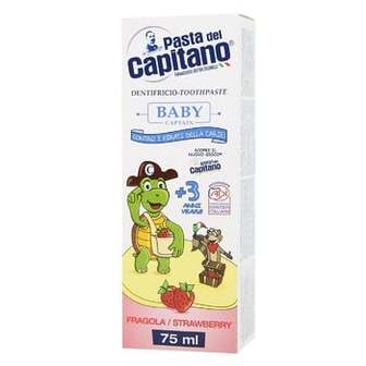 Зубна паста Pasta del Capitano Полуниця 3+ 75мл