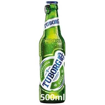 Пиво Tuborg Green світле 4.6% 0,5л