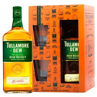 Віскі Tullamore Dew Original 5 років 40% 0.7л + 2 склянки