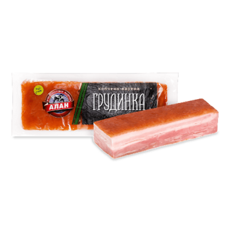 Грудинка «Алан» копчена в/ґ м/в 100г (100г)