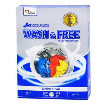 Пральний порошок Wash&Free універсальний 400г