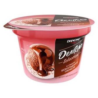 Десерт кисломолочний Danone Деліссімо зі смаком шоколадного трюфеля 5% 180г