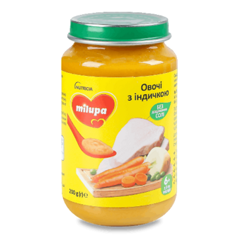 Пюре Milupa овочі з індичкою 200г (200г)