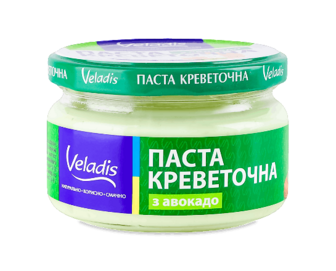 Паста креветкова Veladis з авокадо с/б, 160г