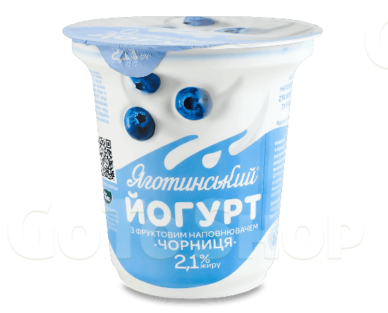 Йогурт Яготинський чорниця 2,1%, 260г