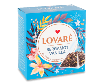 Чай чорний Lovare Bergamot Vanilla, 15*2г