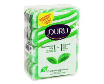 Крем-мило Duru зволожуючий крем та зелений чай, 4*80г