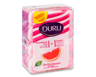 Крем-мило Duru зволожуючий крем та рожевий грейпфрут, 4*80г