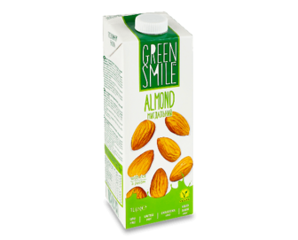 Напій ультрапастеризований Green Smile Almond мигдалевий з рисом 1,5%, 1л
