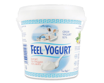 Йогурт Feel the Yogurt По-грецьки без наповнювача 10%, 1кг