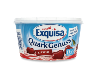 Десерт сирковий з йогуртом Exquisa, смаки в асортименті, 0,2%, 500г