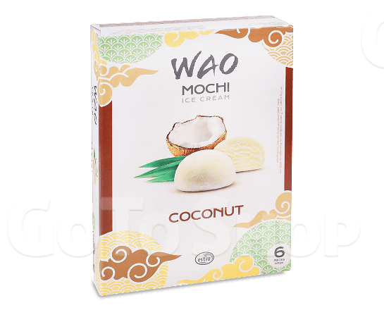 Десерт Wao Mochi з кокосовим морозивом в рисовому тісті, 210г