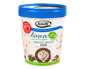 Морозиво Tonitto Fiordilatte без цукру з шоколадним сиропом, 250г